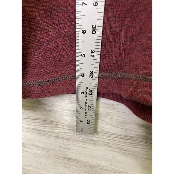 Eddie Bauer Sweater Mens XLT Burgundy Red 1/4 Zip Pullover - Picture 2 of 8